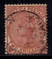 Jamaïque 1875 Mi. 14 Oblitéré 40% 2 Sh, Reine Victoria - Jamaica (...-1961)