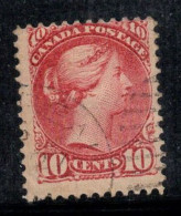 Canada 1870 Mi. 31 Oblitéré 100% 10 C , Reine Victoria - Used Stamps