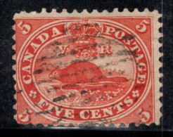 Canada 1859 Mi. 12 Oblitéré 80% 5 , Castor - Used Stamps