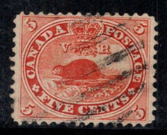 Canada 1859 Mi. 12 Oblitéré 100% 5 , Castor - Used Stamps