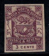 Bornéo Du Nord 1888 Mi. 28 Neuf * MH 100% 3 C, Non Dentelé - Borneo Del Nord (...-1963)