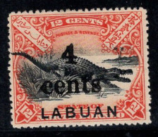 Labuan 1899 Mi. 86 Sans Gomme 100% 4 C, Surimprimé - Autres & Non Classés