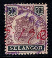 Selangor 1895 Mi. 21 Oblitéré 100% 50 °C, Tigre - Selangor