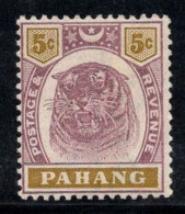 Pahang 1895 Mi. 8 Neuf * MH 60% 5 C, Tigre - Pahang