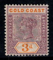 Côte D'Or 1898 Mi. 26 Neuf * MH 100% Reine Victoria, 3 P - Côte D'Or (...-1957)