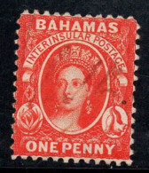 Bahamas 1863 Mi. 5A Oblitéré 100% Reine Victoria, 1 P - 1859-1963 Colonia Britannica