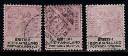 Bechuanaland 1887 Mi. 10-12 Oblitéré 100% La Reine Victoria - 1882-1885 Stellaland
