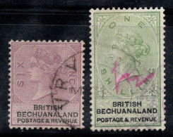 Bechuanaland 1887 Mi. 14, 15 Oblitéré 100% La Reine Victoria - 1882-1885 Stellaland