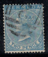 Bermudes 1865 Mi. 2 Oblitéré 60% 2 P, Reine Victoria - Bermuda