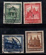 Empire Allemand 1931 Mi. 459-462 Oblitéré 100% Nothilfe, Monuments - Usati