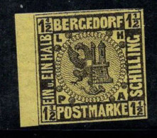 Bergedorf 1861 Mi. 3 Neuf * MH 60% 1 1/2 S, Armoiries - Bergedorf