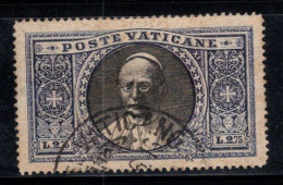 Vatican 1933 Sass. 31 Oblitéré 100% Jardins Et Médaillons, 2,75 L - Usados