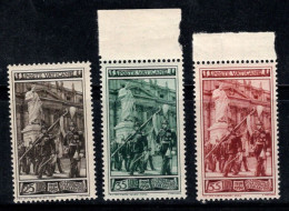 Vatican 1950 Sass. 140-142 Neuf ** 60% Garde Palatine - Unused Stamps