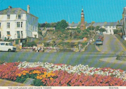 Esplanade & Clock Tower, Seaton - DEVON  - Used Postcard - DEV3 - Otros & Sin Clasificación