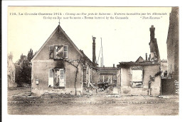 60 - CHOISY AU BAC - Maisons Incendiées Par Les Allemands - La Grande Guerre 1914 - Otros & Sin Clasificación
