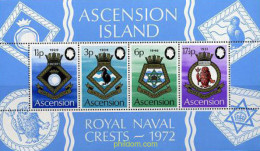 158462 MNH ASCENSION 1972 ESCUDOS NAVALES - Ascension