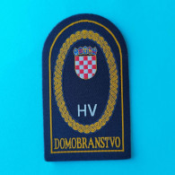 CROATIA ARMY - DOMOBRANSTVO Patch * Croatie Armee Ecusson Kroatien Flicken Croazia Croacia - Blazoenen (textiel)