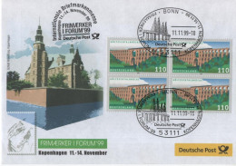 Germany 1999 FDC FRIMAERKER I FORUM Briefmarkenausstellung Philatelic Exhibition Kopenhagen Copenhagen Denmark, Bonn - 1991-2000