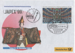 Germany Deutschland 1999 FDC JAPEX Briefmarkenausstellung Philatelic Exhibition Tokyo Japan, Canceled In Bonn - 1991-2000