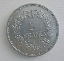 5 FRANCS 1946 ( C) V OUVERT  ALUMINIUM Ref 339/8 TRES RARE En SPL   Pas De Trace ,pas De Rayure Neuve Belle Patine - 5 Francs