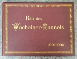 GRADNJA BOHINJSKEGA PREDORA, BAU DES WOCHEINER TUNNELS, 1901-1904, Photo. Alois Beer, Železnica, Eisenbahn, Railway - Slovenië