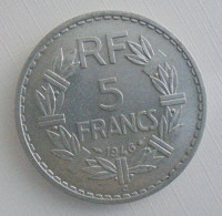 5 FRANCS 1946 ( C) V OUVERT  ALUMINIUM Ref 339/8 TRES RARE En SUP   Pas De Trace ,pas De Rayure Neuve Belle Patine - 5 Francs