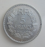 5 FRANCS 1946 ( B) V OUVERT  ALUMINIUM Ref 339/7 TRES RARE En SPL   Pas De Trace ,pas De Rayure Neuve Belle Patine - 5 Francs