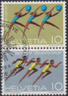 1971 Schweiz Jugend Und Sport ⵙ Zum: Z44, Mi: SZd12, Turnerinnen, Jungturner - Usados
