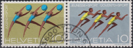 1971 Schweiz Jugend Und Sport ⵙ Zum: Z42, Mi: WZd15, Turnerinnen, Jungturner - Used Stamps