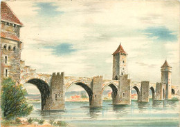 46* CAHORS  Pont (illustree) CPSM (10x15cm)         MA70-1104 - Cahors