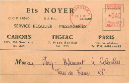 46* CAHORS  Messageries NOYER              MA78-1021 - Cahors