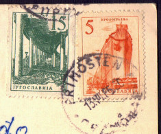 JUGOSLAVIA - COIL STAMPS HIGHWAY - PRIMOŠTEN - 1965 - GOOD - Lettres & Documents