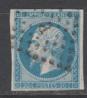 RARE MECHE RELIE IMPRESSION FINE Du N°14B TBE - 1853-1860 Napoleon III
