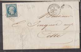 SUR LETTRE N°10 LAITEUX BE - 1852 Luis-Napoléon