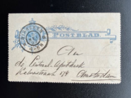 NETHERLANDS 1897 LETTER CARD GINNEKEN TO AMSTERDAM 14-05-1897 NEDERLAND - Lettres & Documents