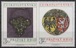 Tschechoslowakei 1975 Prager Burg Schmuckstücke 2291/92 Postfrisch - Unused Stamps