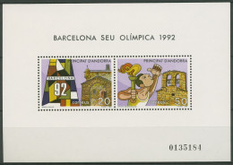 Andorra (span.) 1987 Olympia'92 Barcelona Block 2 Postfrisch (C90598) - Ungebraucht