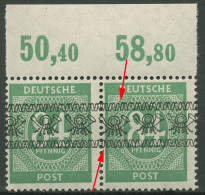 Bizone 1948 Bandaufdruck Paar Aufdruckfehler 68 Ia P OR Ndgz AF PII Postfrisch - Nuovi