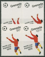 Grenada 1978 Fußball-WM Argentinien 931/34 Postfrisch - Grenada (1974-...)