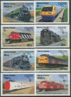 Bhutan 1987 CAPEX Eisenbahn Lokomotiven 1028/35 Postfrisch - Bhután