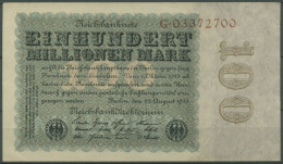 Dt. Reich 100 Millionen Mark 1923, Reichsdruck Ro 106 A Fast Kassenfrisch (K864) - 100 Millionen Mark