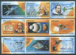 Grenada 1991 Weltraum Marsmission 2278/86 Postfrisch - Grenada (1974-...)