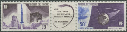 Komoren 1966 Erster Französischer Satellit 72/73 ZD Postfrisch (C40610) - Unused Stamps