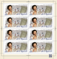 RUSSIA - 2024 - M/S MNH ** - 225th Birth Anniversary Of A. Pushkin, A Poet - Neufs