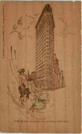 New York - Flat Iron Building - Karte Aus Holz - Otros & Sin Clasificación