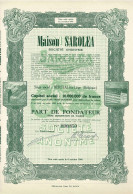 Titre De 1951 - Maison Saroléa - Déco - Automobilismo