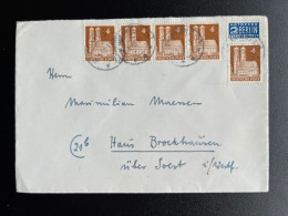 GERMANY 1950 LETTER ERLANGEN TO SOEST 14-03-1950 DUITSLAND DEUTSCHLAND - Covers & Documents