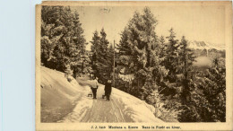 Montana Sur Sierre - Dans La Foret En Hiver - Crans-Montana