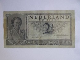 Netherlands 2 1/2 Gulden 1949 Banknote See Pictures - 2 1/2 Gulden