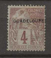 1891 MH Guadaloupe Yvert 16 - Unused Stamps